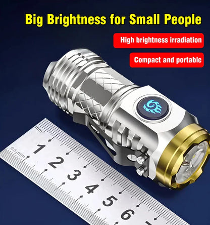 🔥🎁2024-New Year Hot Sale🎁German Three-eyed Monster Mini Flash Super Power Flashlight