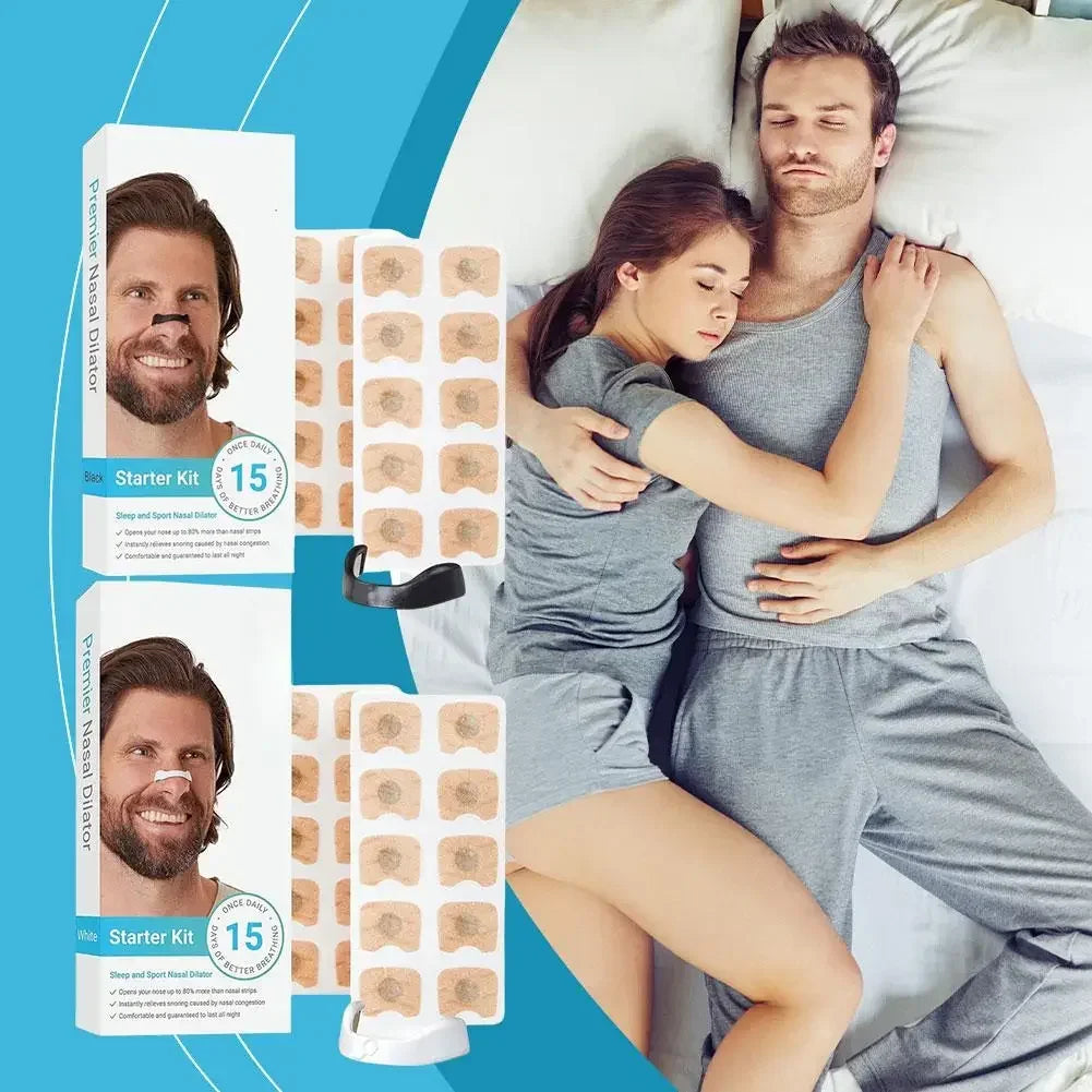 (💥50% OFF) - 🔥HOT SALE🔥🎉 - 👨‍⚕ Magnetic Nasal Strip Anti-Snoring Equipment