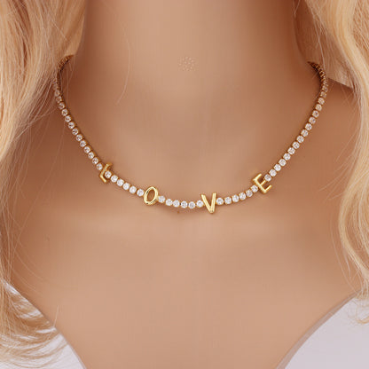 Love Zircon Necklace